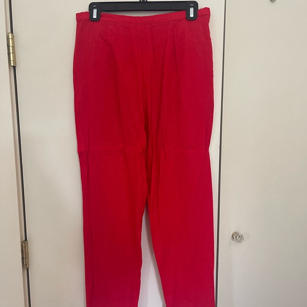 Urban Renewal Red Linen Pants